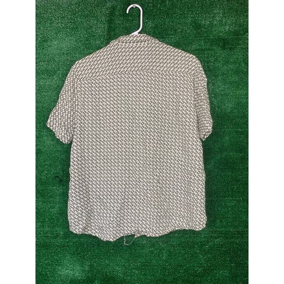 Denim & Flower Ricky Singh Short Sleeve Button Down Shirt Men's Size L Casual - Picture 2 of 16